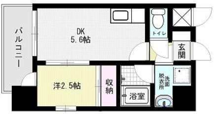【間取】　キッチンと寝室がしっかり分けられる1DKタイプです☆